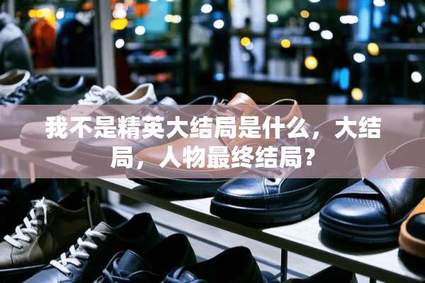 我不是精英大结局是什么，大结局，人物最终结局？