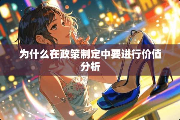 为什么在政策制定中要进行价值分析