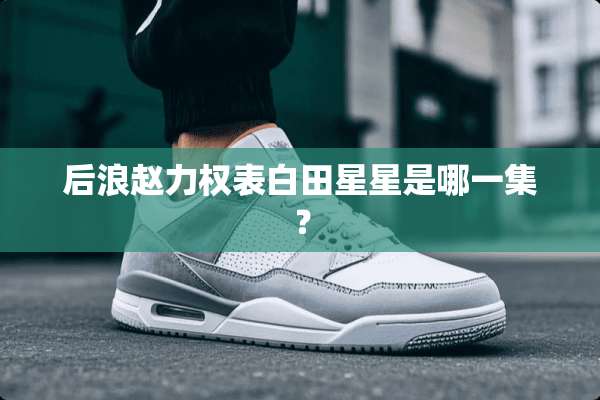 后浪赵力权表白田星星是哪一集？