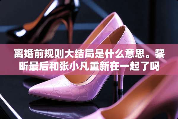 **前规则大结局是什么意思。黎昕最后和张小凡重新在一起了吗？