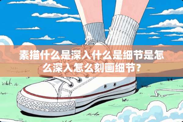 素描什么是深入什么是细节是怎么深入怎么刻画细节？