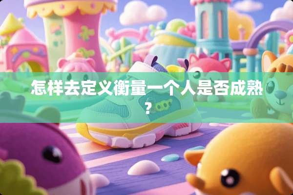 怎样去定义衡量一个人是否成熟？