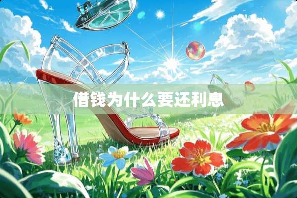 借钱为什么要还利息