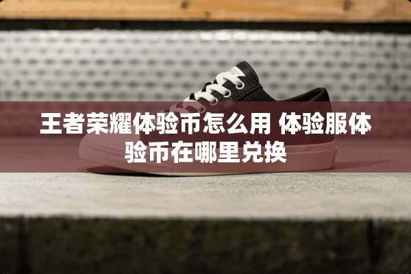 王者荣耀体验币怎么用 体验服体验币在哪里兑换