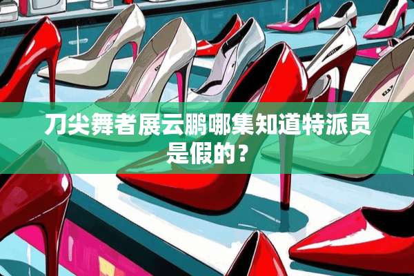 刀尖舞者展云鹏哪集知道特派员是假的？