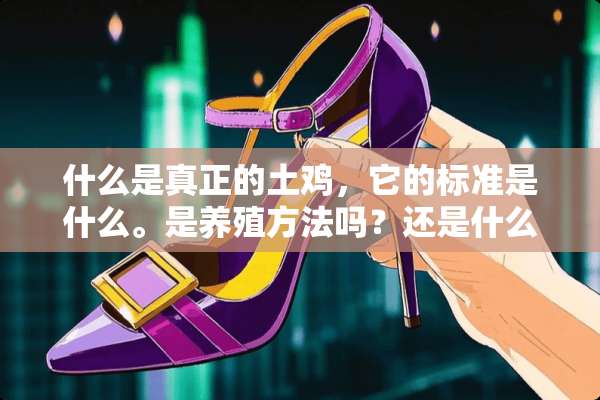 什么是真正的土鸡，它的标准是什么。是养殖方法吗？还是什么品种的鸡才叫土鸡？