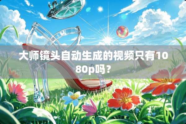 大师镜头自动生成的视频只有1080p吗？