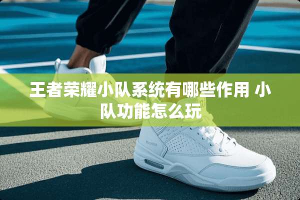 王者荣耀小队系统有哪些作用 小队功能怎么玩