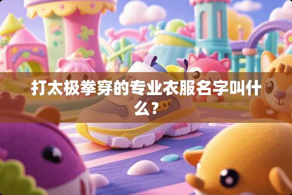 打太极拳穿的专业衣服名字叫什么？