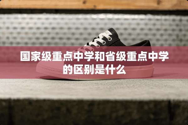 国家级重点中学和省级重点中学的区别是什么