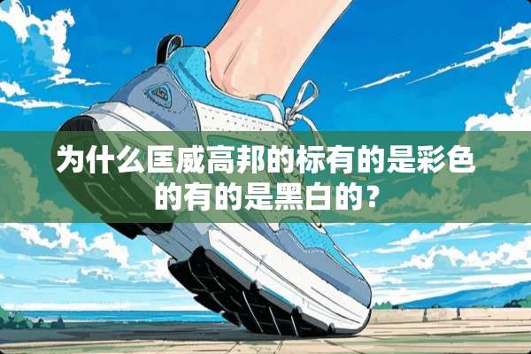 为什么匡威高邦的标有的是彩色的有的是黑白的？