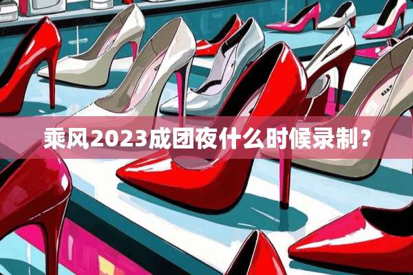 乘风2023成团夜什么时候录制？