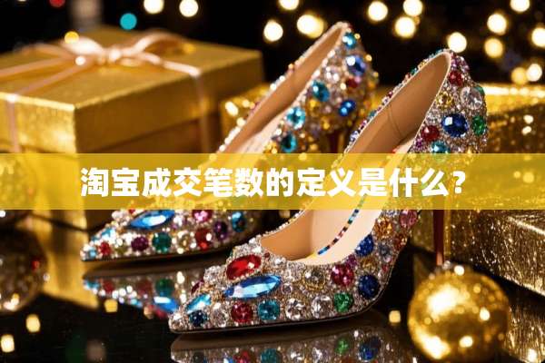 淘宝成交笔数的定义是什么？