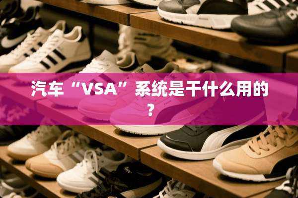 汽车“VSA”系统是干什么用的？