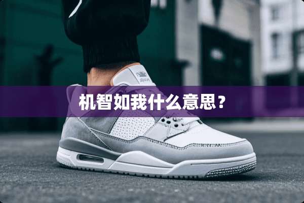 机智如我什么意思？