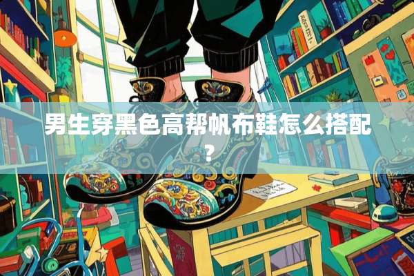 男生穿黑色高帮帆布鞋怎么搭配？