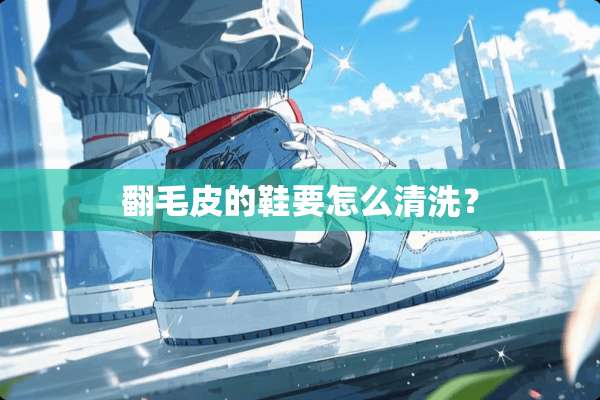 翻毛皮的鞋要怎么清洗？
