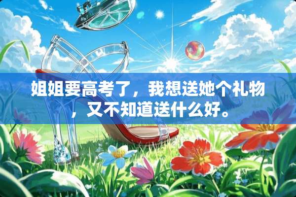 姐姐要高考了，我想送她个礼物，又不知道送什么好。