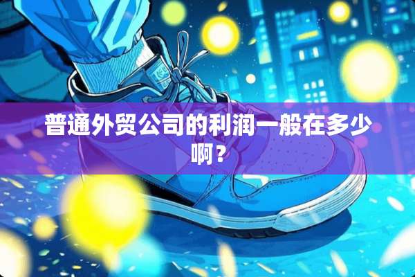普通外贸公司的利润一般在多少啊？