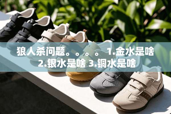 狼人杀问题。。。。 1.金水是啥 2.银水是啥 3.铜水是啥