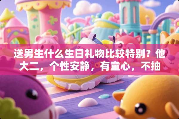 送男生什么生日礼物比较特别？他大二，个性安静，有童心，不抽烟不喝...
