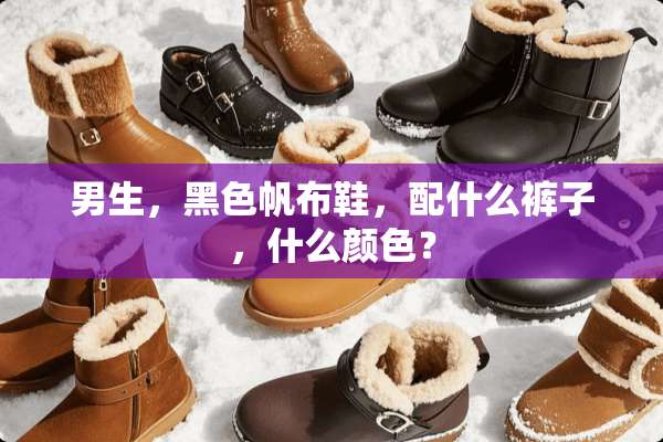 男生，黑色帆布鞋，配什么裤子，什么颜色？