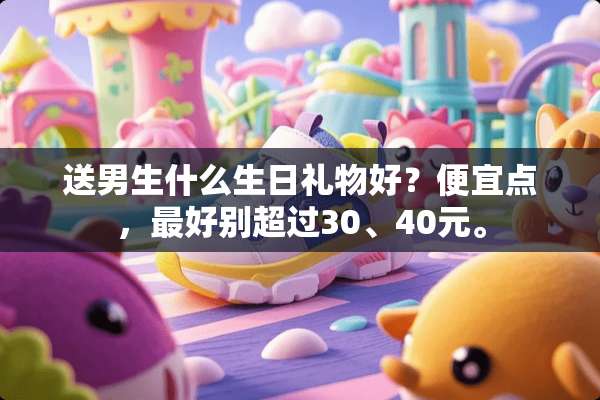 送男生什么生日礼物好？便宜点，最好别超过30、40元。