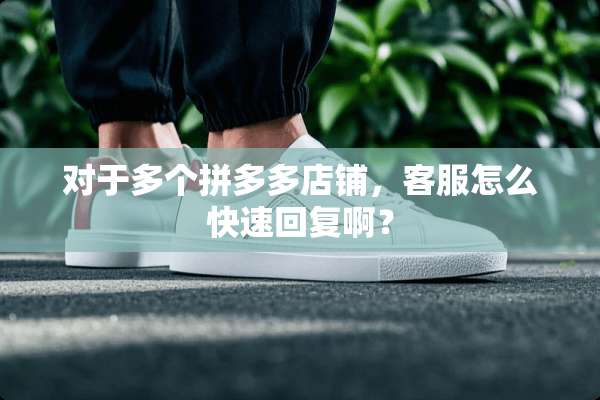 对于多个拼多多店铺，客服怎么快速回复啊？