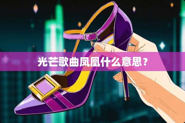 光芒歌曲凤凰什么意思？