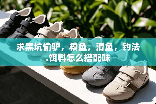 求黑坑偷驴，糗鱼，滑鱼，钓法.饵料怎么搭配味