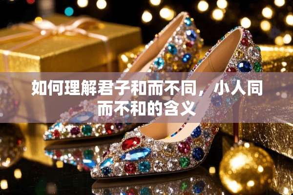 如何理解君子和而不同，小人同而不和的含义