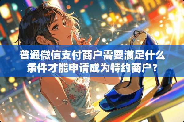 普通微信支付商户需要满足什么条件才能申请成为特约商户？