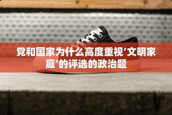 *和国家为什么高度重视‘文明家庭’的评选的**题