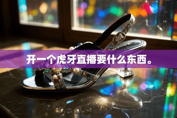 开一个**直播要什么东西。