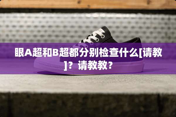 眼A超和B超都分别检查什么[请教]？请教教？