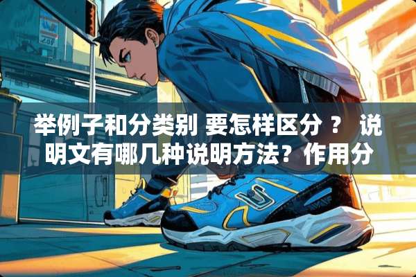 举例子和分类别 要怎样区分 ？ 说明文有哪几种说明方法？作用分别是什么？