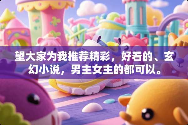 望大家为我推荐精彩，好看的、玄幻小说，男主女主的都可以。