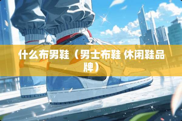 什么布男鞋（男士布鞋 休闲鞋品牌）