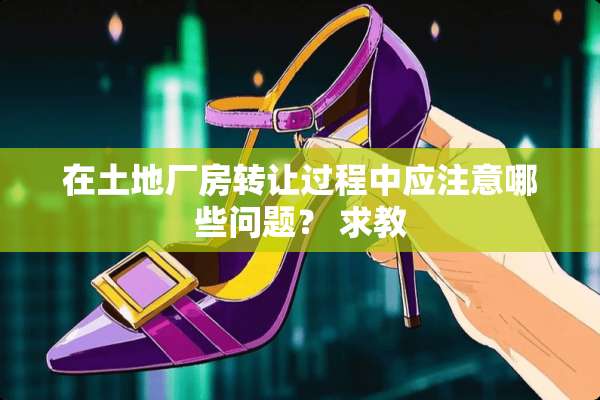 在土地厂房转让过程中应注意哪些问题？ 求教