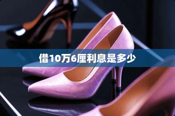 借10万6厘利息是多少