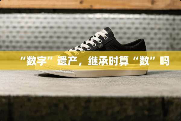 “数字”遗产，继承时算“数”吗