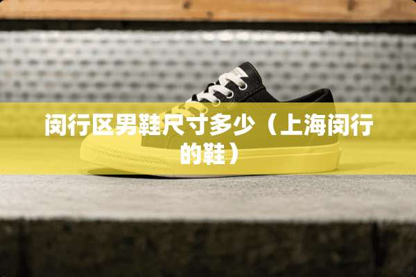 闵行区男鞋尺寸多少（上海闵行的鞋）