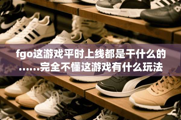 fgo这游戏平时上线都是干什么的……完全不懂这游戏有什么玩法
