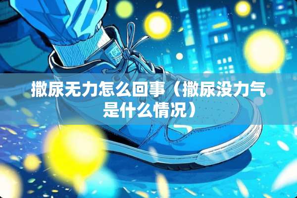 撒尿无力怎么回事（撒尿没力气是什么情况）