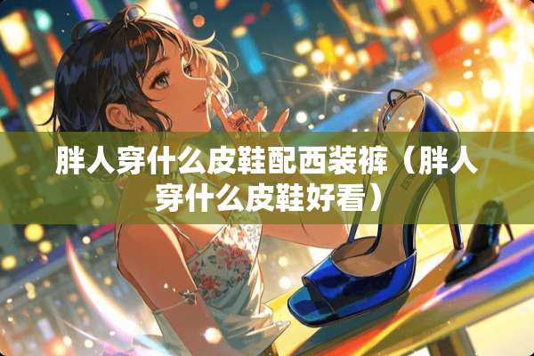 胖人穿什么皮鞋配西装裤（胖人穿什么皮鞋好看）