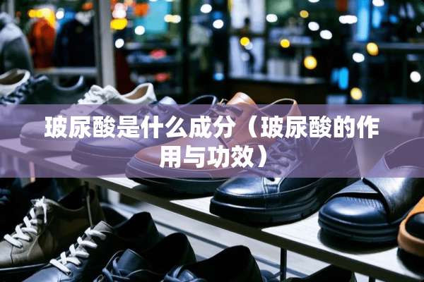 玻尿酸是什么成分（玻尿酸的作用与功效）