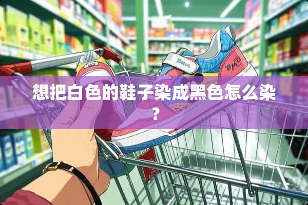想把白色的鞋子染成黑色怎么染？
