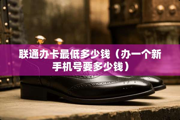联通办卡最低多少钱（办一个新手机号要多少钱）