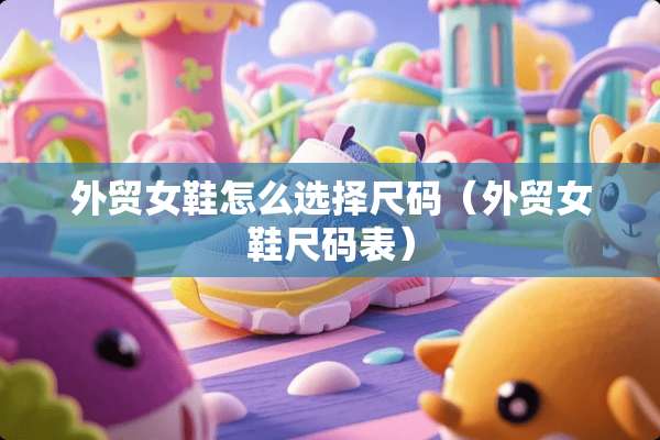 外贸女鞋怎么选择尺码（外贸女鞋尺码表）