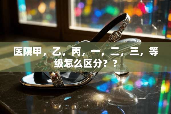 医院甲，乙，丙，一，二，三，等级怎么区分？？
